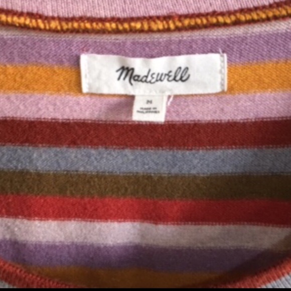 Madewell Puff Sleeve Scoop Neck Sweater Top - Picture 7 of 7